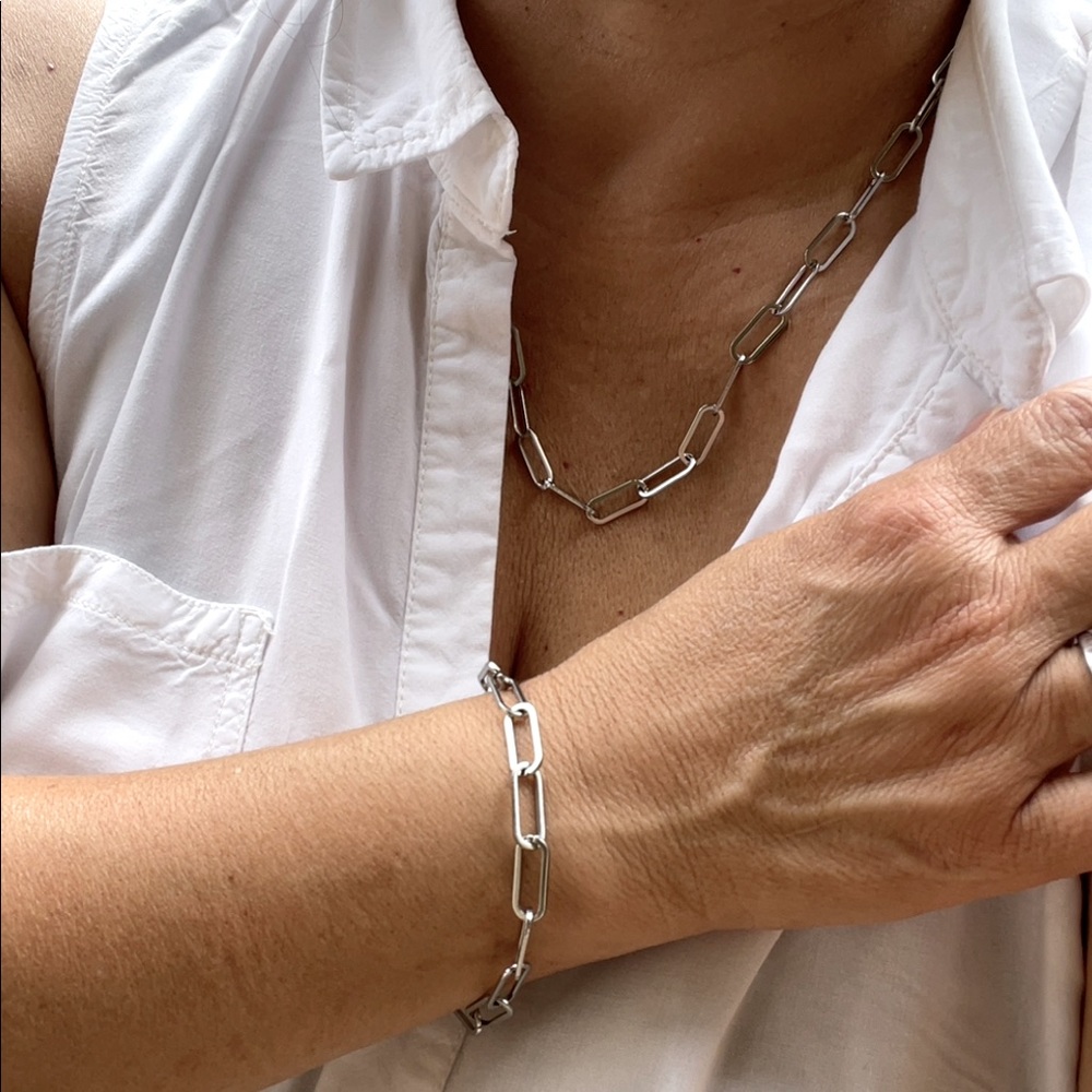 PAPER LINK NECKLACE & BRACELET SET